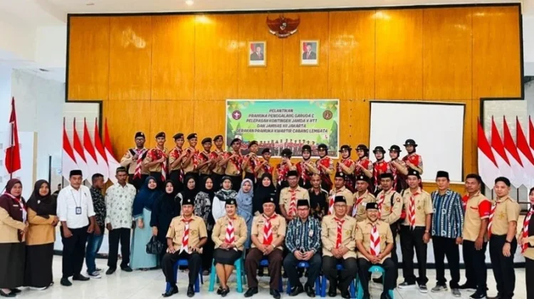 Murid MTsN 2 Lembata Resmi Menyandang Predikat Pramuka Penggalang
