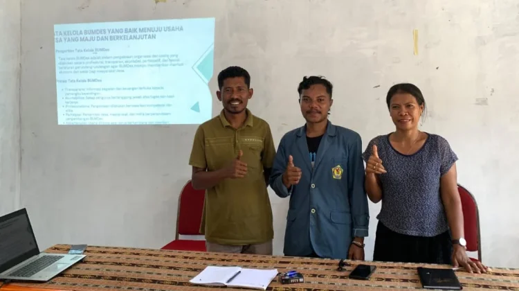 FISIP UNWIRA, Perkuat Tata Kelola BUMDes Rukuramba Melalui Edukasi Administrasi