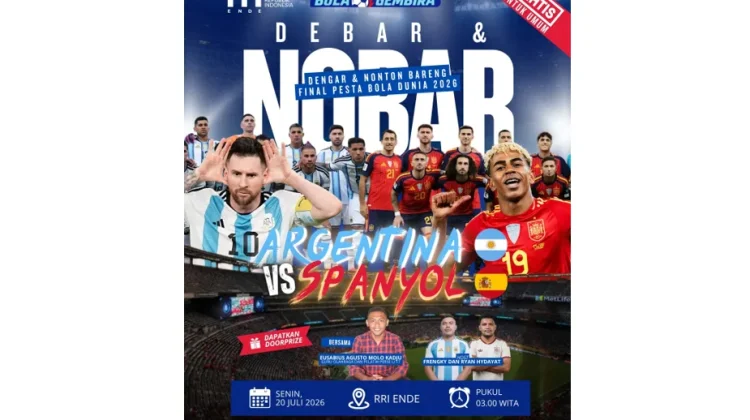 Final Pesta Bola Dunia 2026, RRI Ende Siapkan Nobar dan Doorprize