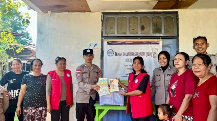 Polres Sikka Perkuat Kemitraan dengan Warga Lewat Penyerahan Sarana Kontak