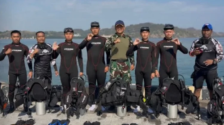 Lanal Labuan Bajo Gelar Pelatihan Scuba Dasar Sambut HUT ke-5