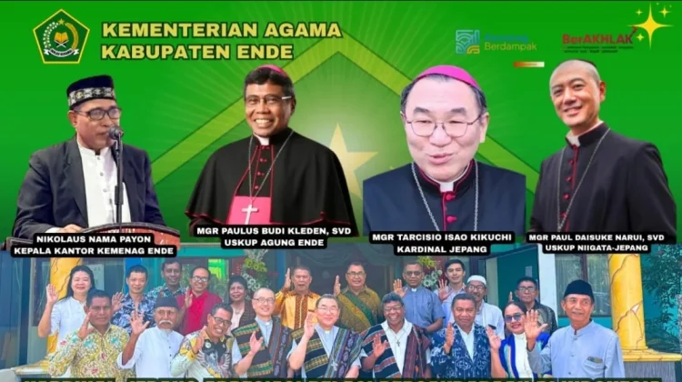Kardinal Jepang Kagum Melihat Kerukunan Umat Beragama di Ende