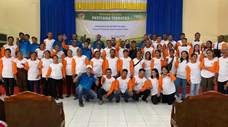 Sebanyak 58 Petani Sikka Ikuti Pelatihan Penggunaan Pestisida Terbatas Aman