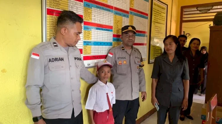 Pelajar SDI Beru Hilang Ditemukan, Kembali Bersekolah dengan Selamat