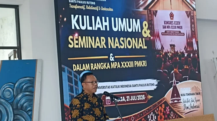 Rektor Unika Sambut Peserta Kongres PMKRI, Tegaskan Komitmen Kampus Berdampak
