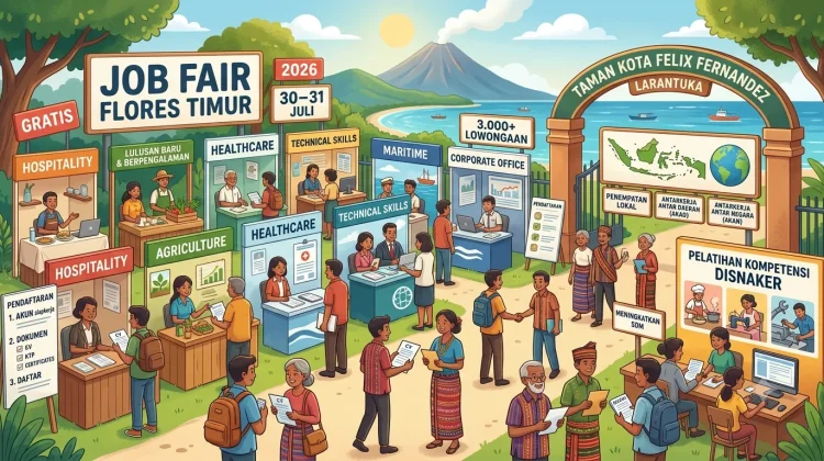 Ribuan Lowongan Dibuka di Job Fair Flores Timur, Ini Syarat dan Panduannya