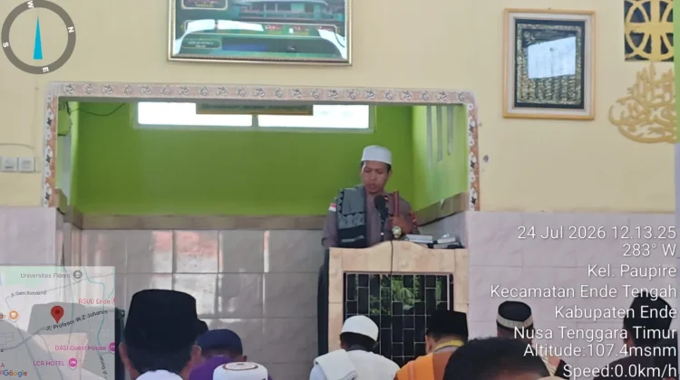 Safari Jumat di Masjid Al-Furqan Ende, Jadi Ruang Edukasi Bahaya Miras dan Judi