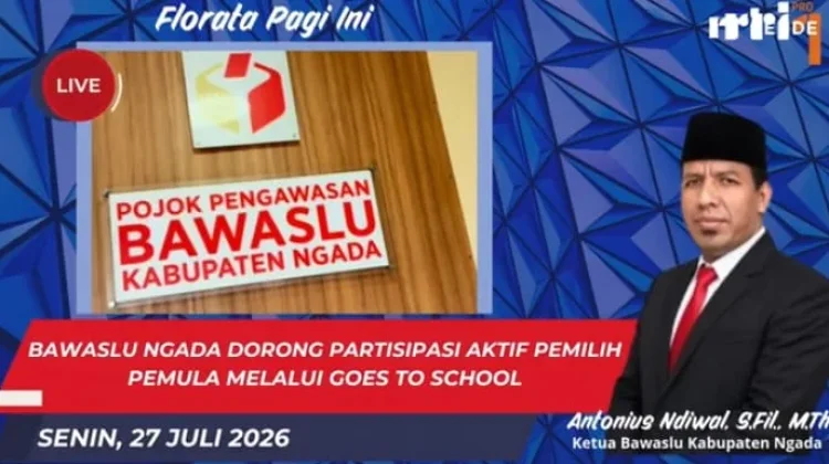 Bawaslu Ngada Ajak Pelajar Tolak Hoaks dan Politik Uang