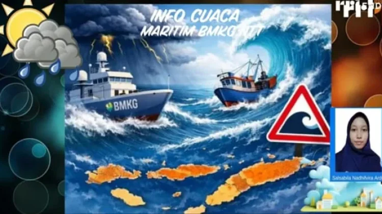 BMKG Imbau Nelayan Waspadai Gelombang Tinggi Perairan NTT Hari Ini