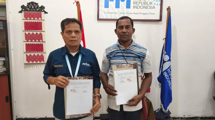 RRI Ende dan Desa Wolotopo Timur Jalin Kerja Sama Publikasi Pembangunan Desa