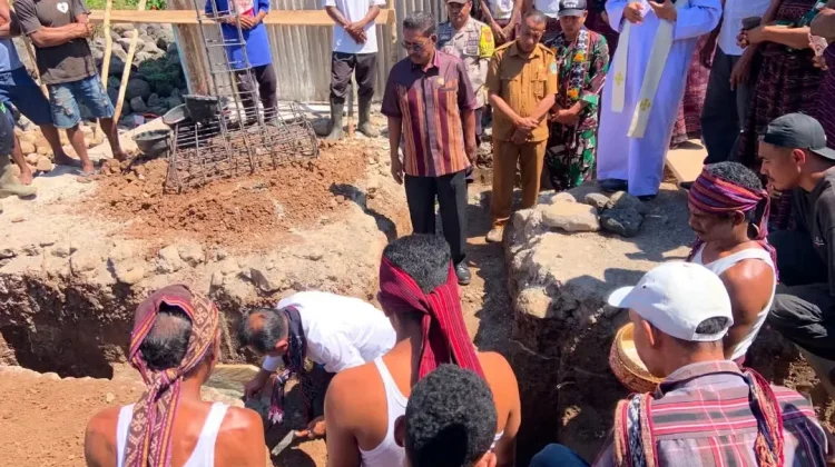 Gereja Stasi Santa Maria Tak Bernoda Mulai Dibangun