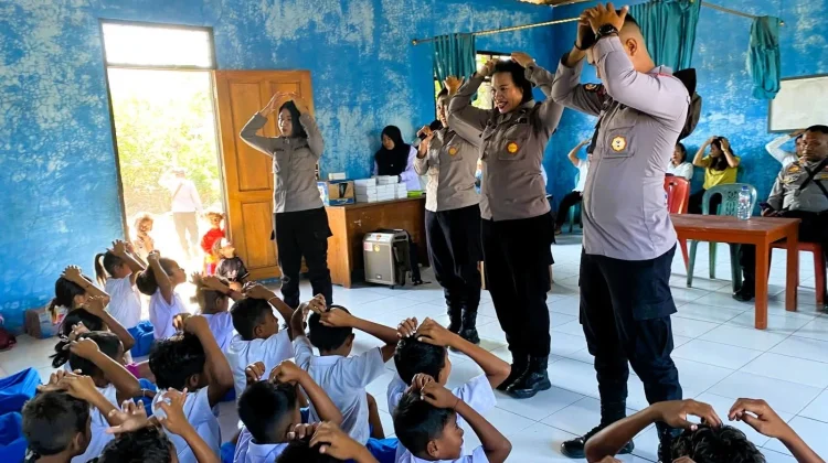 Anak Terdampak Konflik Adonara Timur Ikuti Trauma Healing Polres Flotim