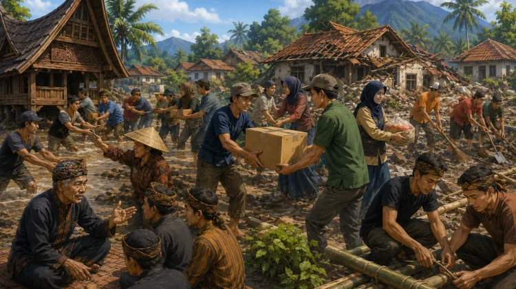 Gotong Royong dan Kearifan Lokal Dinilai Perkuat Ketangguhan Hadapi Bencana