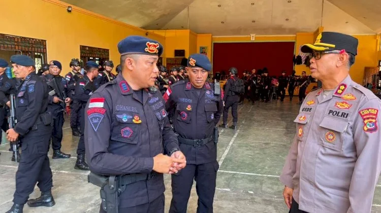 Sinergi Polres dan Brimob Diperkuat untuk Amankan Adonara Timur