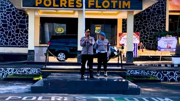 Kapolres Flotim Tekankan Tiga Pilar Commander Wish Kapolda NTT