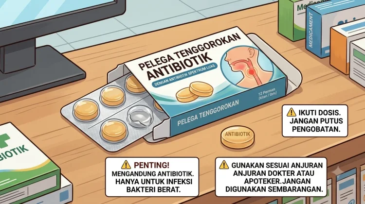 Permen Radang Tenggorokan Tertentu Ternyata Mengandung Antibiotik