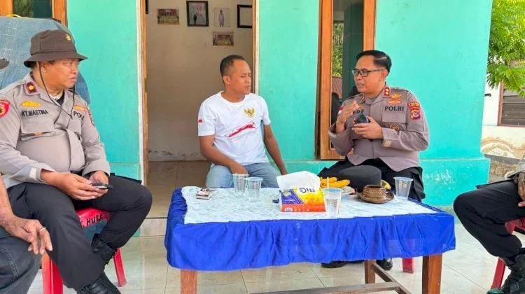 Kapolres Flores Timur Perkuat Rekonsiliasi Melalui Silaturahmi Warga