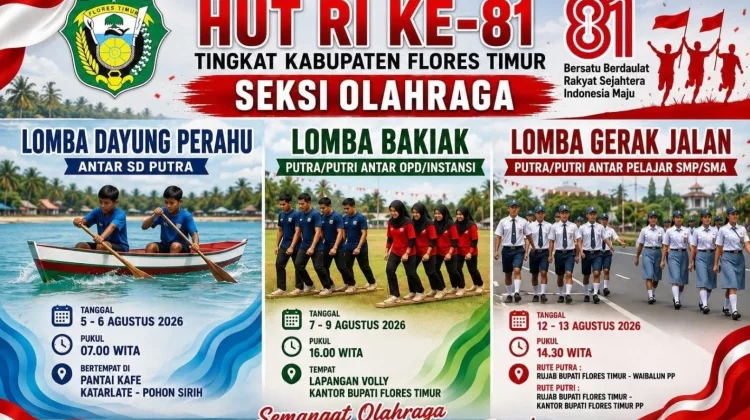 Pemkab Flores Timur Gelar Beragam Lomba Semarakkan HUT Ke-81 RI