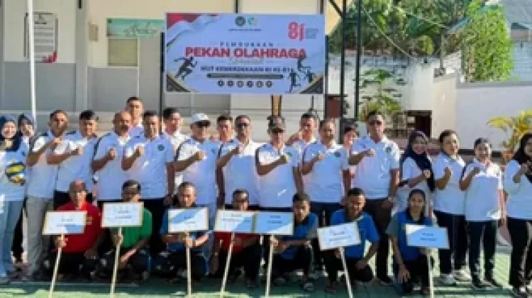 Lapas Ende Awali Pekan Olahraga Sambut HUT Ke-81 Kemerdekaan RI
