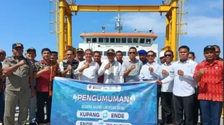 Bupati Ende Sambut Pelayaran Perdana KMP Inerie II di Nangakeo