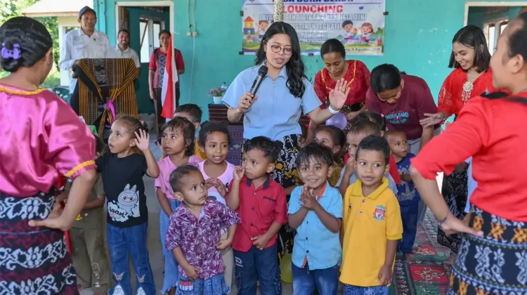 Bunda PAUD Resmikan Tunas Bangsa di Desa Bura Bekor