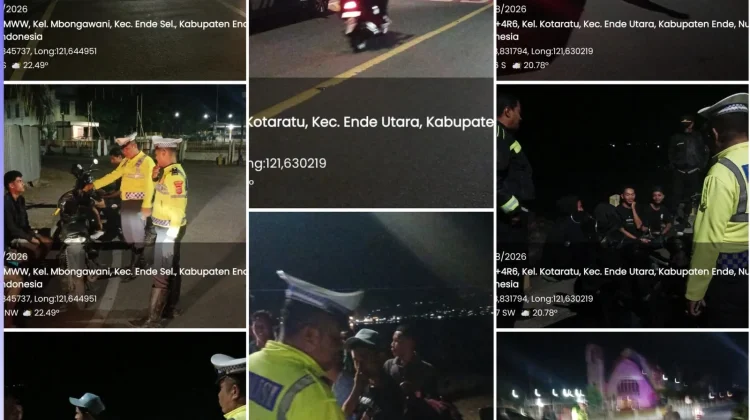 Patroli Blue Light Polres Ende Sasar Jalan Rawan Pelanggaran