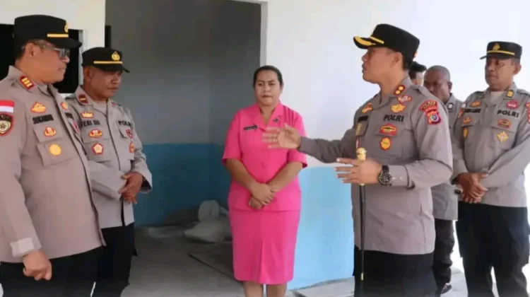 Kapolres Ngada Kunjungi Polsek Golewa, Tinjau Dapur MBG