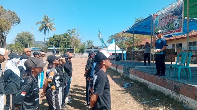 Polsek Reo Latih 32 Calon Paskibraka Jelang HUT ke-81 RI