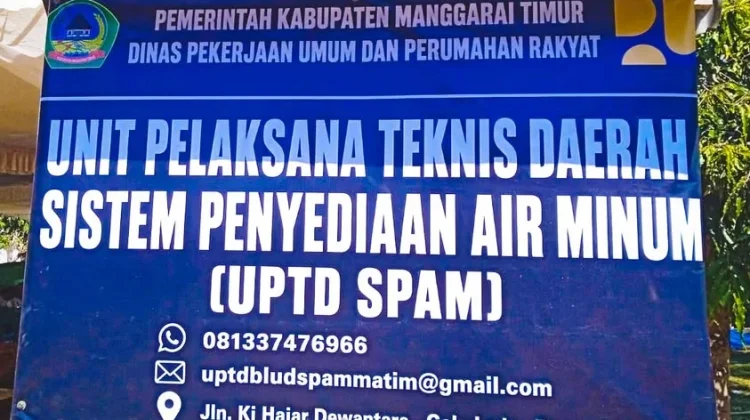 UPTD SPAM Manggarai Timur Tempati Kantor Baru, Kelola 16 Sistem Air