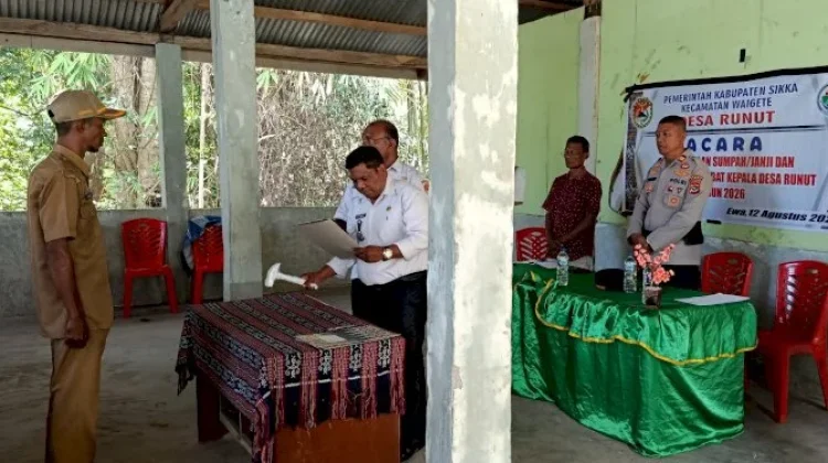 Serah Terima Jabatan Penjabat Kepala Desa Runut Berlangsung Khidmat