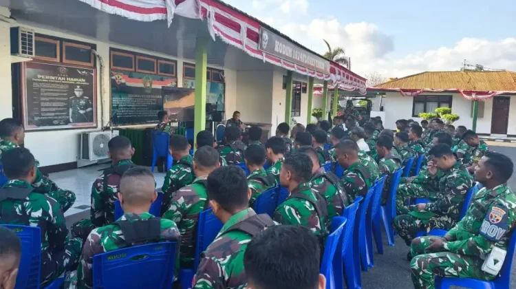 Dandim 1624 Flores Timur Minta Prajurit Perkuat Kepedulian ke Warga