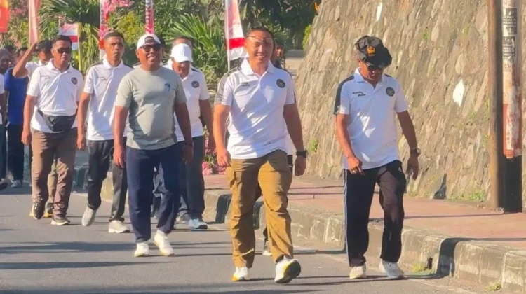 Lapas Ende Gelar Jalan Sehat Sambut HUT ke-81 Kemerdekaan RI