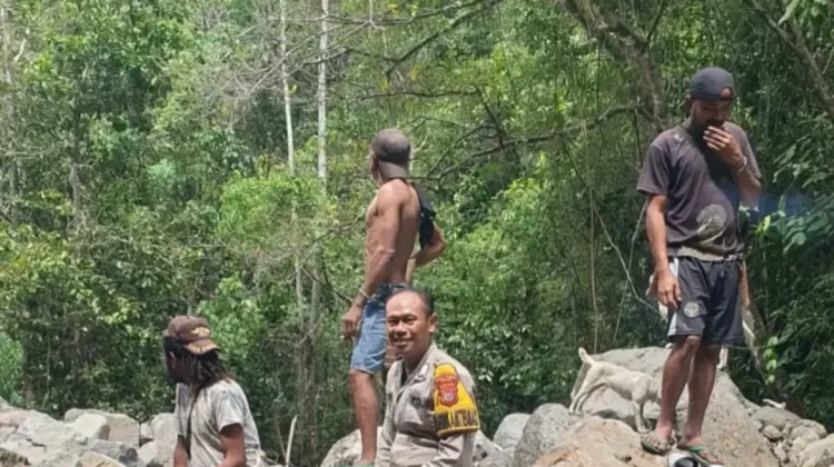 Bhabinkamtibmas Tadho Imbau Warga Jauhi Penambangan Liar