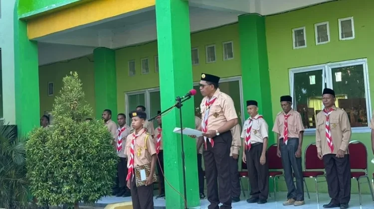 Hari Pramuka, Kakan Kemenag Ende Dorong Murid Ambil Peran dalam Ketahanan Pangan
