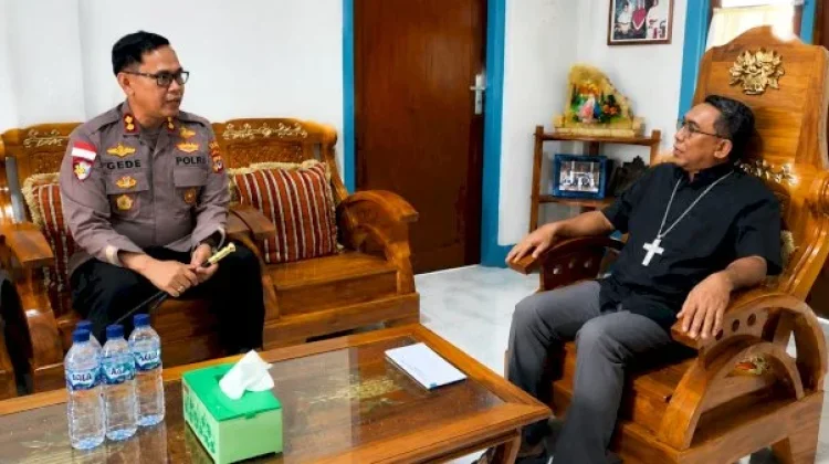 Polres Flores Timur Perkuat Komunikasi dengan Tokoh Agama