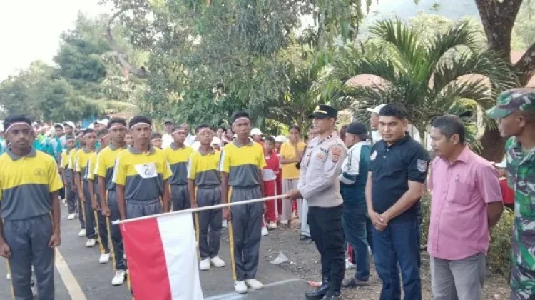 Gerak Jalan Pelajar Semarakkan HUT Kemerdekaan RI di Paga