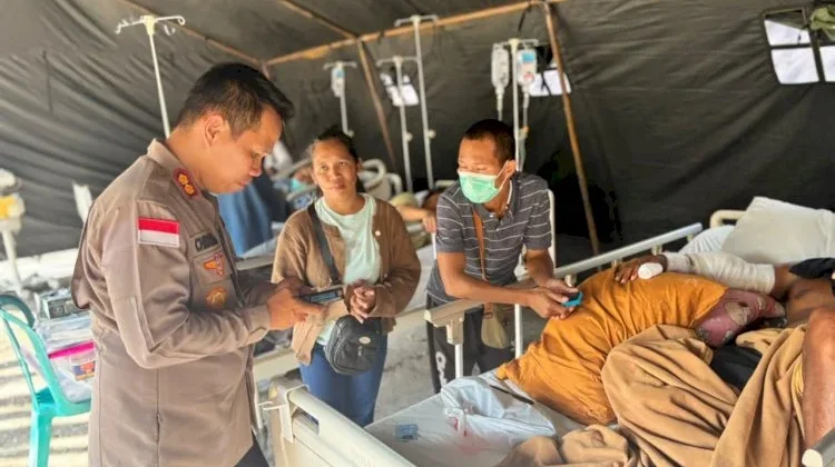 Pasca Gempa Flores, Polres Mabar Dirikan Tiga Tenda Darurat di Dua RS Labuan Bajo