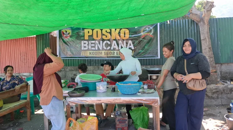 Kodim 1602/Ende Dirikan Posko dan Tenda Darurat di RSUD Ende