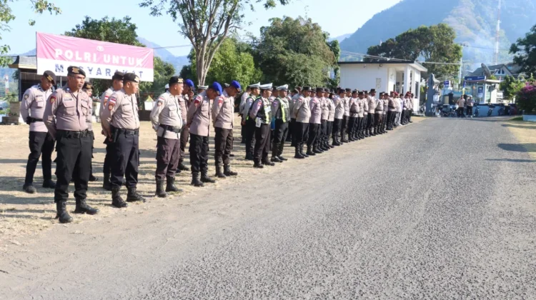 Polres Ende Gelar Apel Siaga, Pastikan Personel Sigap Tanggap Bencana