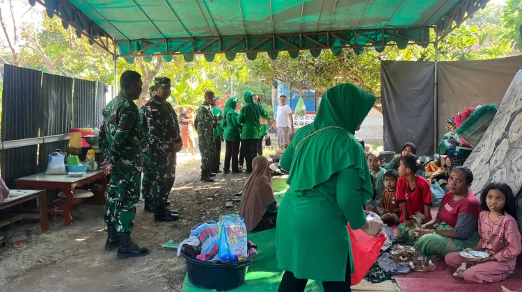Danrem 161/Wirasakti Tinjau Korban Gempa di Lokoboko