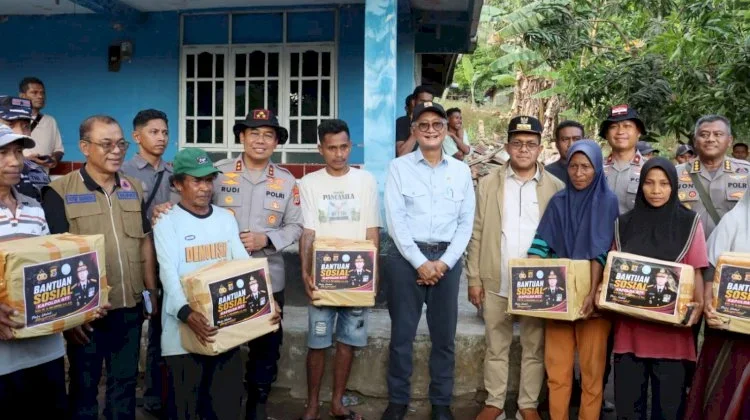 Kapolda NTT Dampingi Menteri PUPR Tinjau Dampak Gempa Bumi di Ende