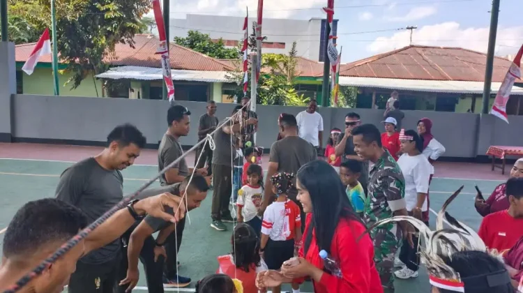 Lomba HUT ke-81 RI Jadi Ajang Pererat Keluarga Besar Kodim Flotim