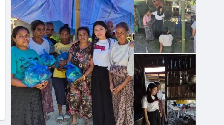 Istri Bupati Sikka Salurkan Bantuan Korban Gempa Lela