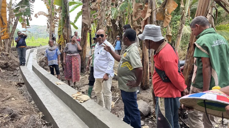 Irigasi Belum Permanen Hambat Produktivitas Sawah Waikomo