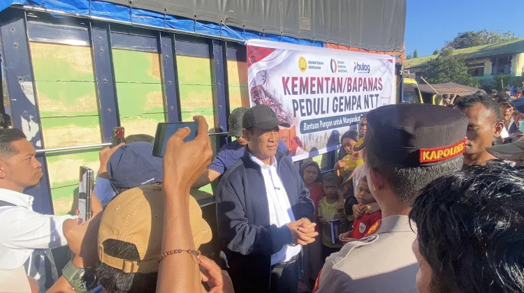 Kebutuhan 39.000 Pengungsi Gempa Flores Aman, Mentan Amran Siapkan 6.000 Ton Beras