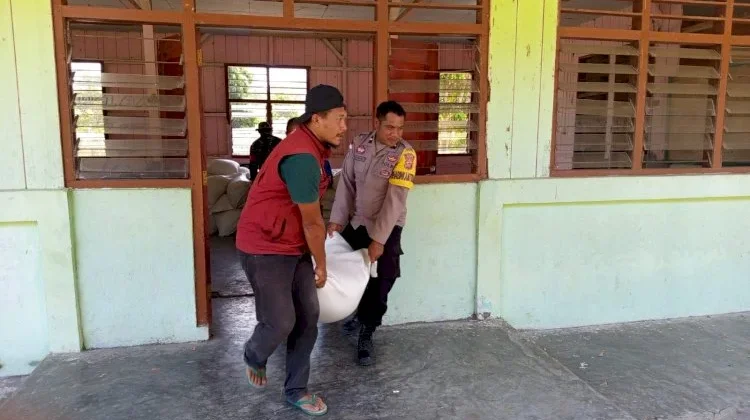 Polres Manggarai Timur Kawal Bantuan Gempa, Pastikan Tepat Sasaran