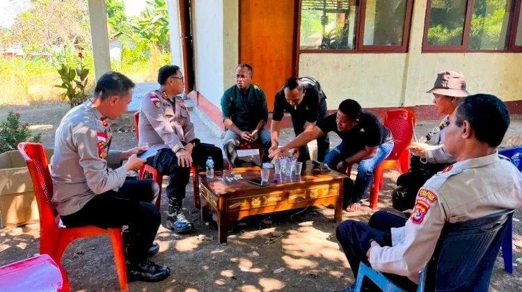 Kapolres Flotim Serap Aspirasi Warga Jaga Perdamaian Adonara