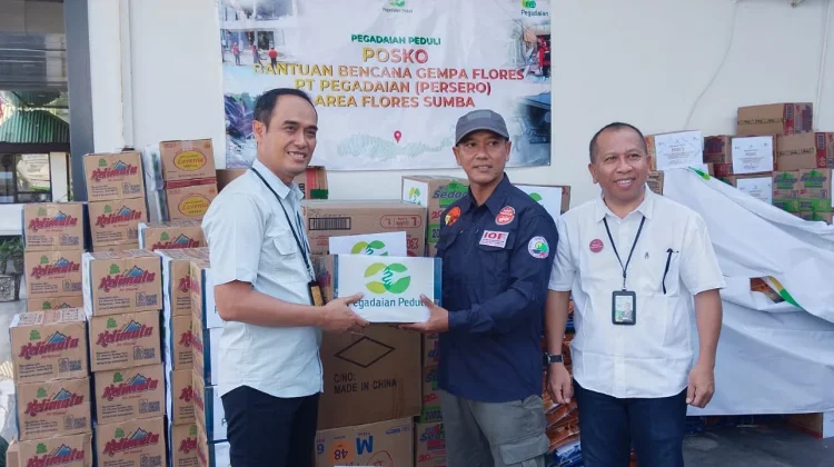 Pegadaian Gandeng IOF Salurkan Bantuan Gempa Flores