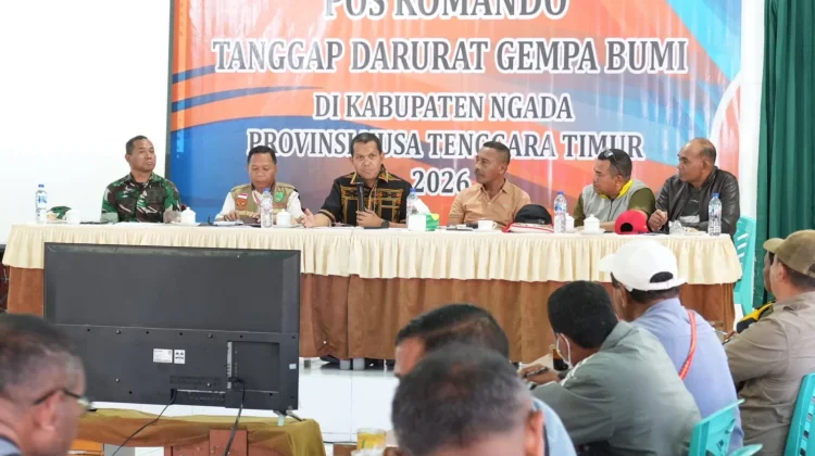Gubernur Melki Gelar Rapat Koordinasi Pemulihan Gempa di Ngada