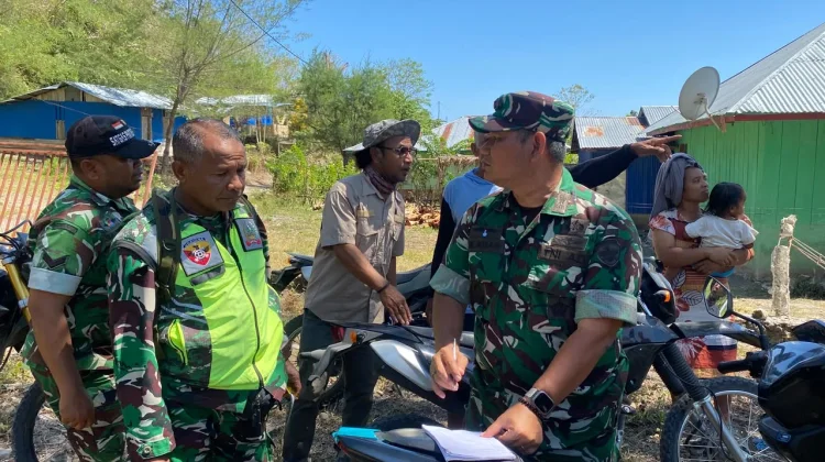 Dandim Tinjau Sejumlah Lokasi Posko TNI AD, Pastikan TNI Dekat dengan Masyarakat